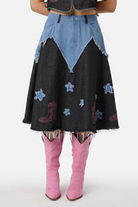 Dangerfield - Catwalk Assassin Skirt - black-blue