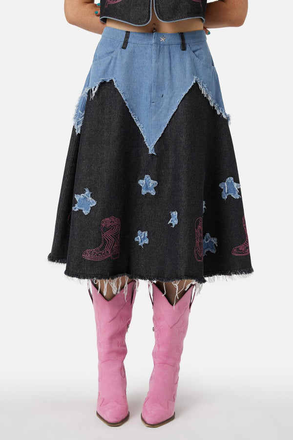 Dangerfield - Catwalk Assassin Skirt - black-blue