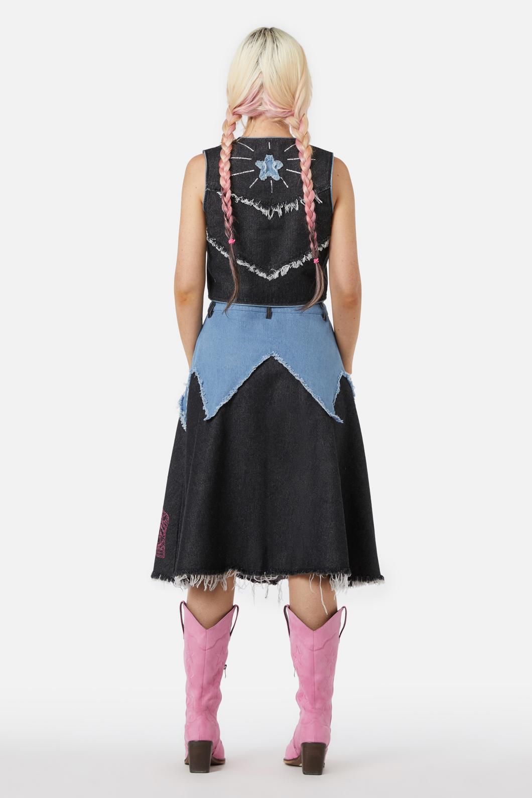 Dangerfield - Catwalk Assassin Skirt - black-blue