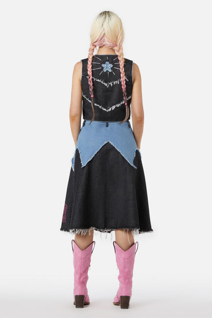 Dangerfield - Catwalk Assassin Skirt - black-blue