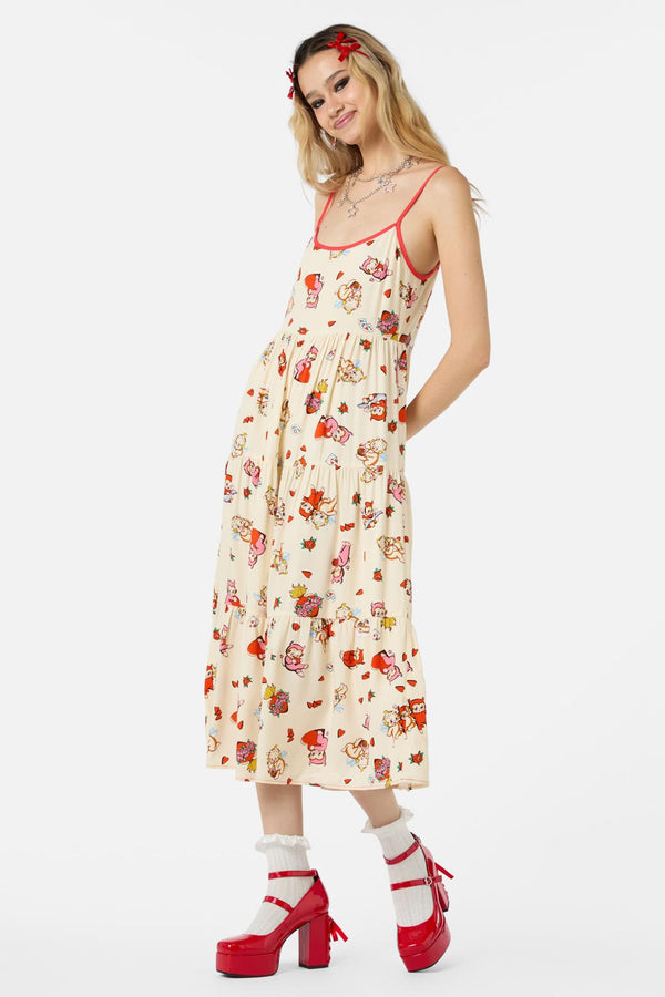Dangerfield - Love Found Tier Dress - cream