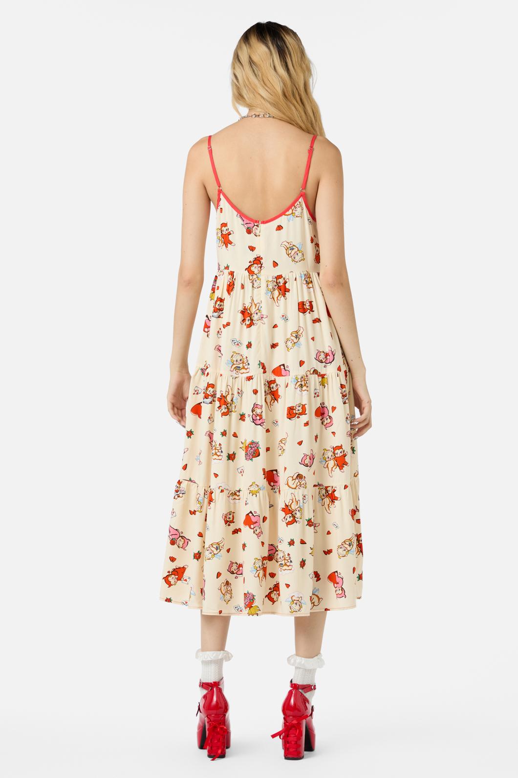 Dangerfield - Love Found Tier Dress - cream