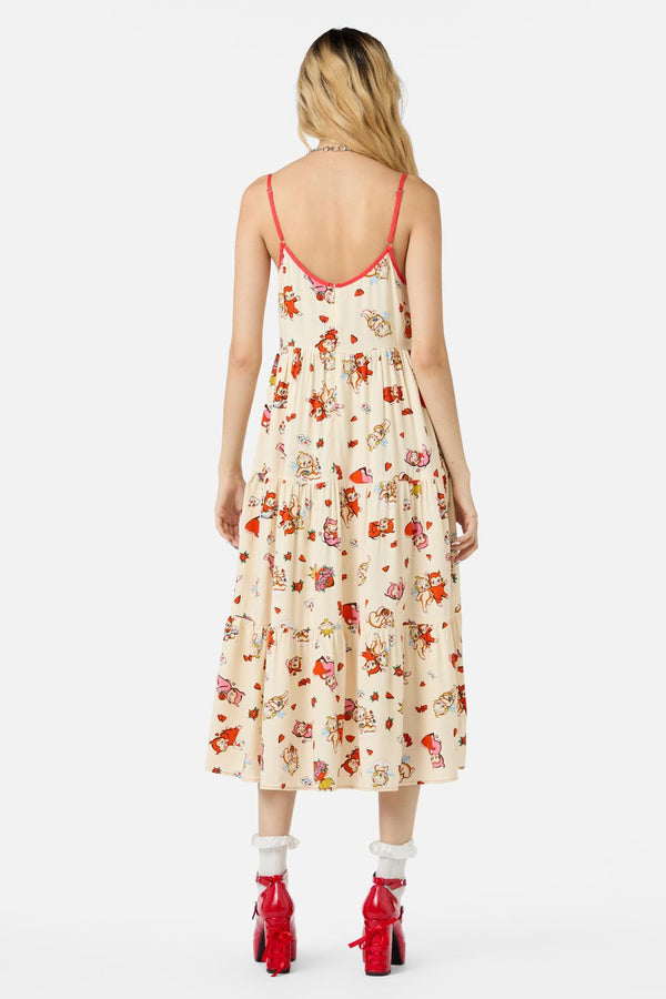 Dangerfield - Love Found Tier Dress - cream