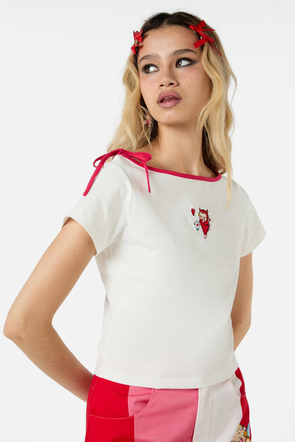 Dangerfield - Love Letter Tattoo Tee - cream