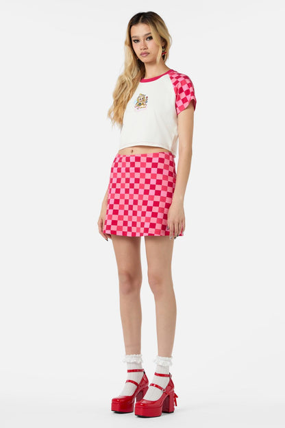 Dangerfield - Valentynes Jersey Skort - pink-red