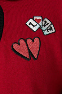 Dangerfield - Eros Contrast Cardi - red-black