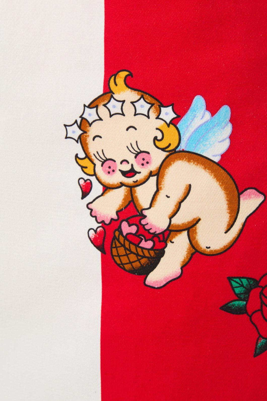 Dangerfield - Love Letter Midi Skirt - pink-red