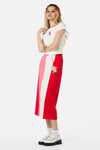 Dangerfield - Love Letter Midi Skirt - pink-red