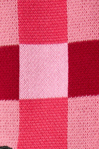 Dangerfield - Valentynes Check Cardi - pink-red