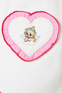 Dangerfield - Cupido Frill Heart Tank - white