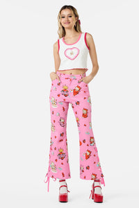 Dangerfield - Cupido Frill Heart Tank - white