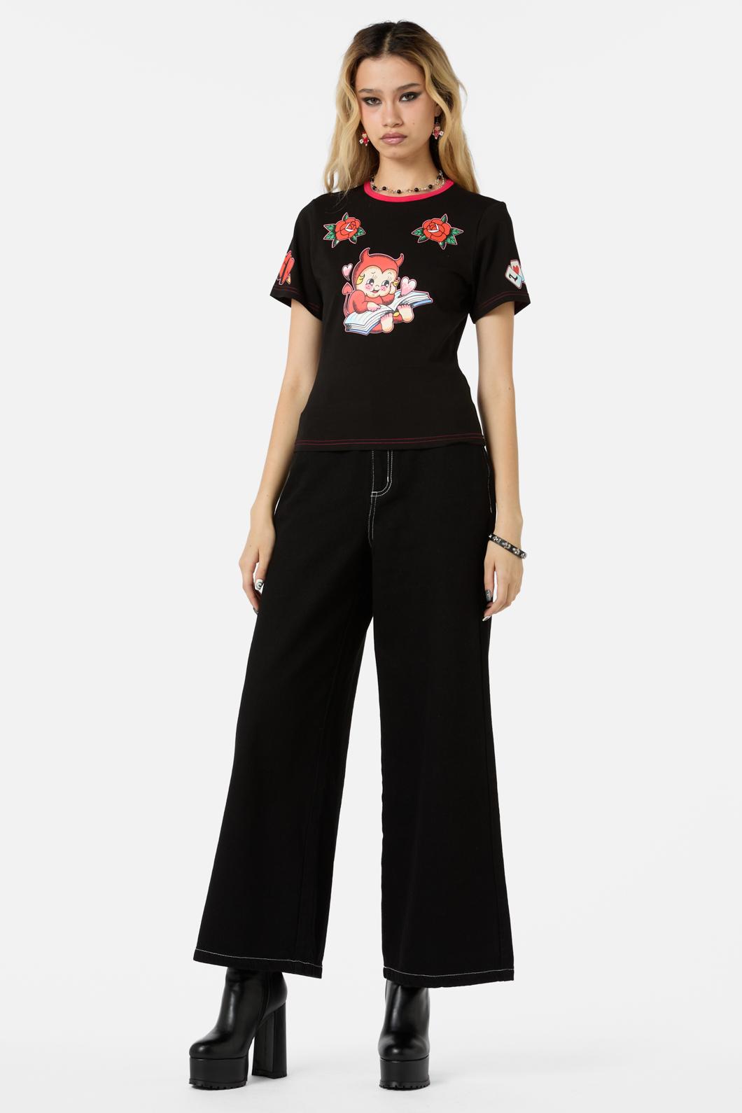 Dangerfield - Love Bird Tee - black
