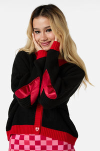 Dangerfield - Eros Patch Cardi - black