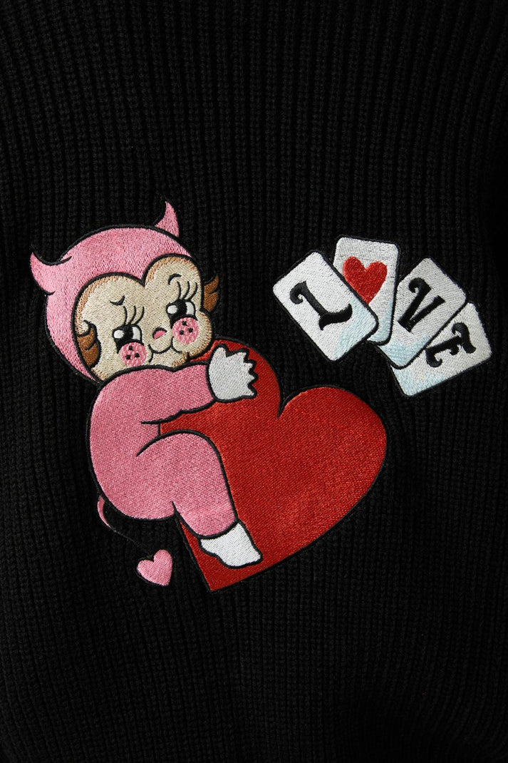 Eros Patch Cardi (Black) main image 0
