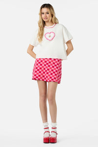 Dangerfield - Cupid Crop OS Tee - white