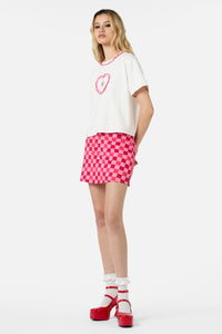 Dangerfield - Cupid Crop OS Tee - white