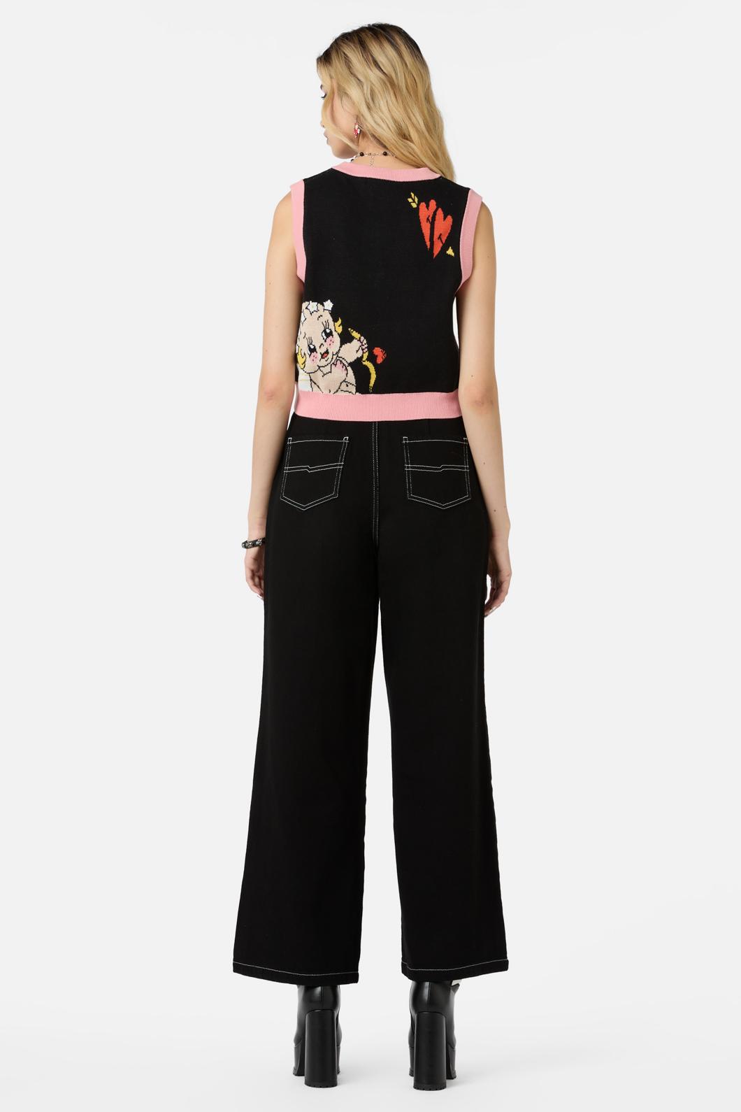 Dangerfield - Love Bird Knit Vest - black