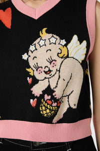 Dangerfield - Love Bird Knit Vest - black