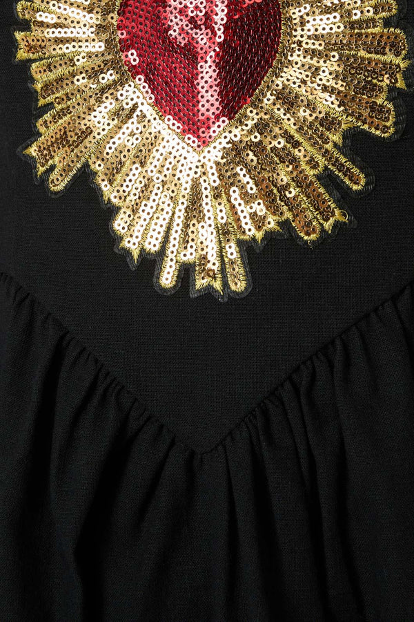 Dangerfield - Divine Love Pinny - black