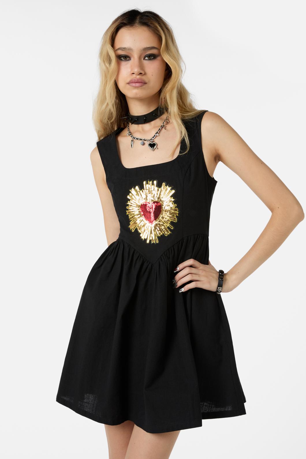 Dangerfield - Divine Love Pinny - black