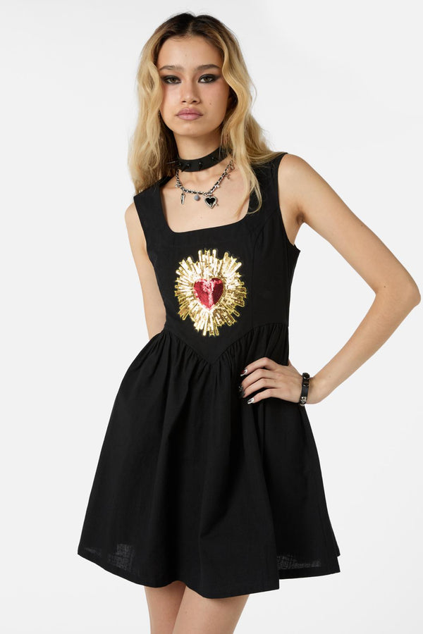 Dangerfield - Divine Love Pinny - black