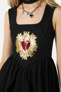 Dangerfield - Divine Love Pinny - black