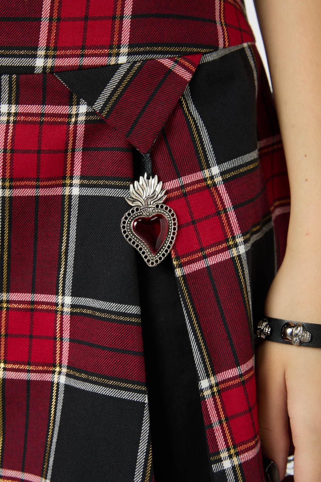 Dangerfield - Boundless Tartan Skirt - red