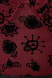 Dangerfield - Mercy Mesh Corset - raspberry