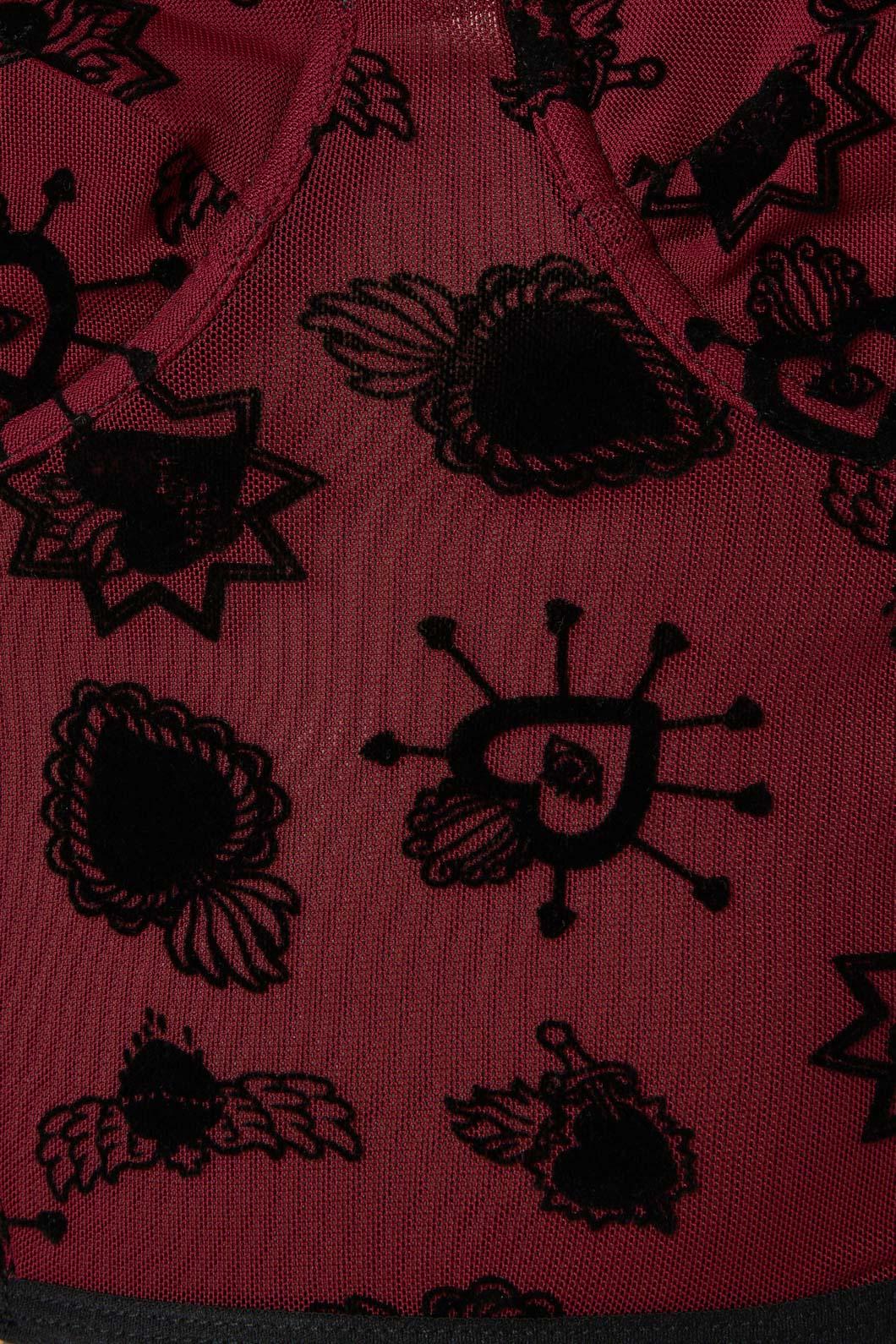 Dangerfield - Mercy Mesh Corset - raspberry