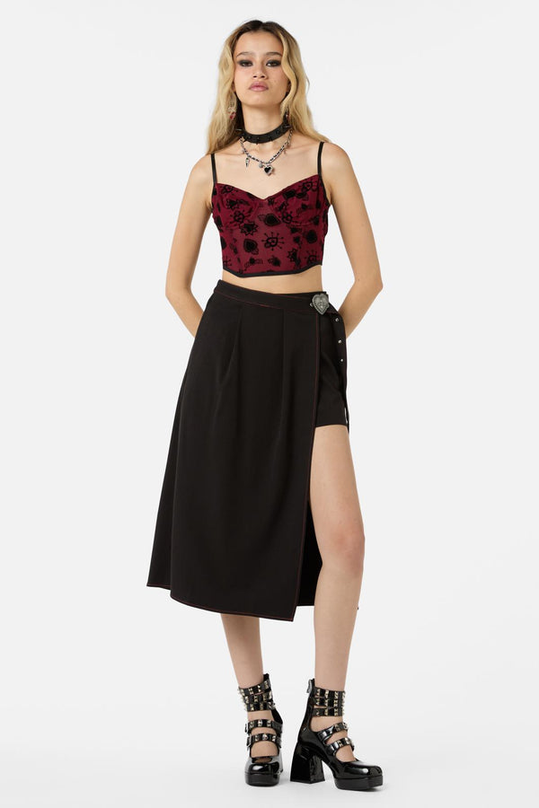 Dangerfield - Mercy Mesh Corset - raspberry