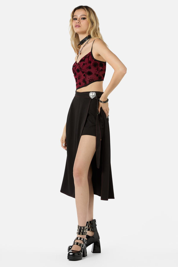 Dangerfield - Immaculate Midi Skort - black