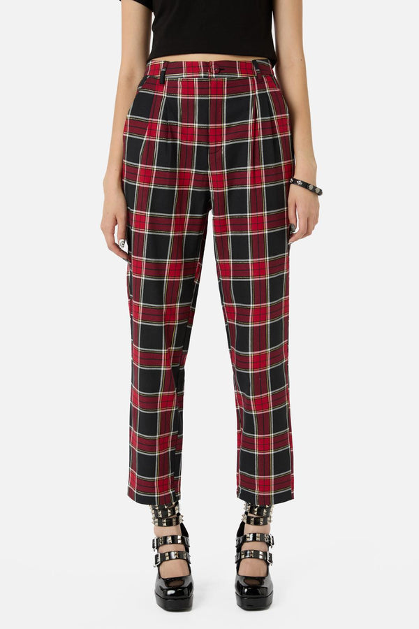 Dangerfield - Boundless Tartan Pant - red