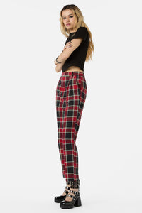 Dangerfield - Boundless Tartan Pant - red