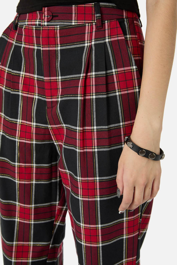 Dangerfield - Boundless Tartan Pant - red