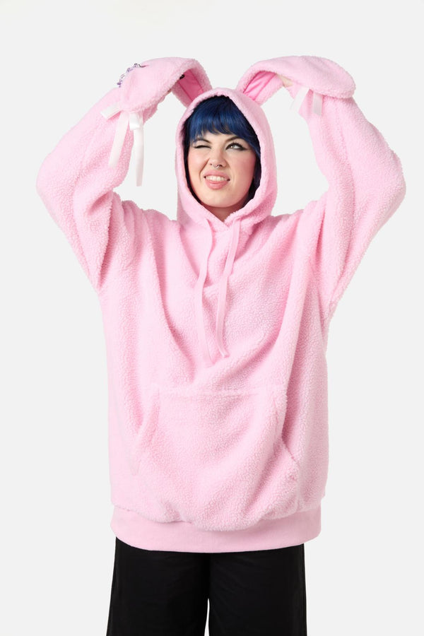 Dangerfield - ASAP Bunny Hoodie - pink