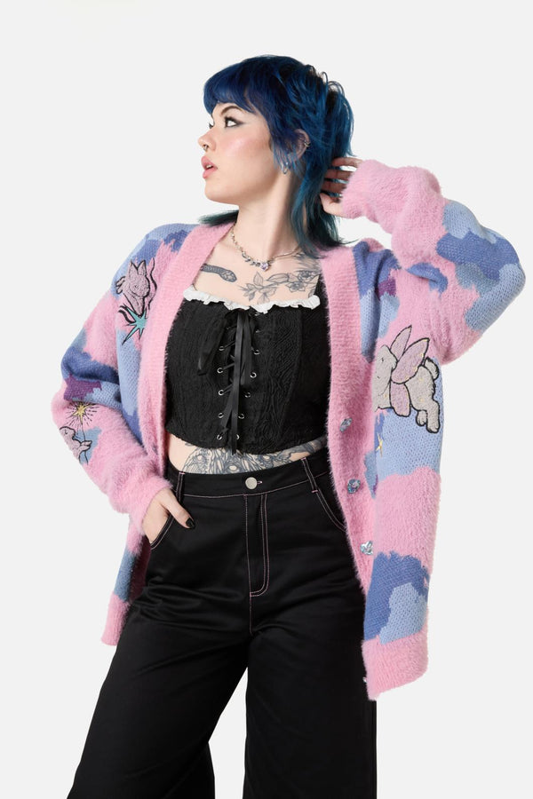 Dangerfield - ASAP Multi Texture Cardi - multi