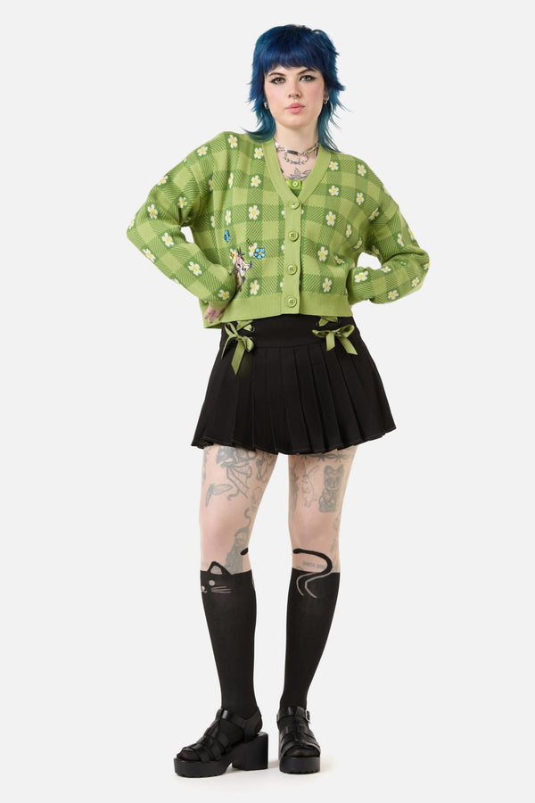 Dangerfield - Garden Hedge Check Cardigan - green