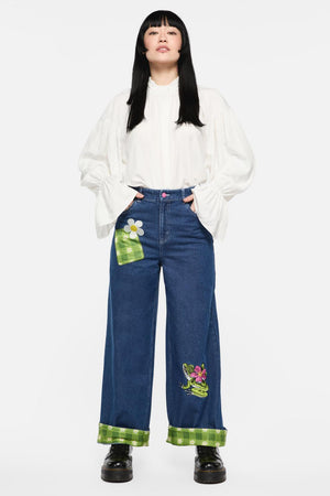 Dangerfield - Garden Hedge Patch Jean - indigo