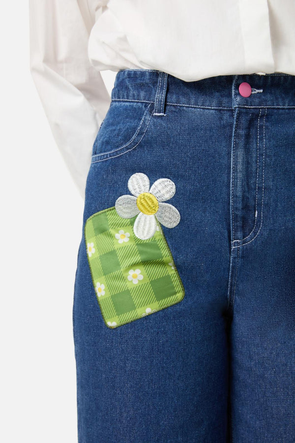 Dangerfield - Garden Hedge Patch Jean - indigo