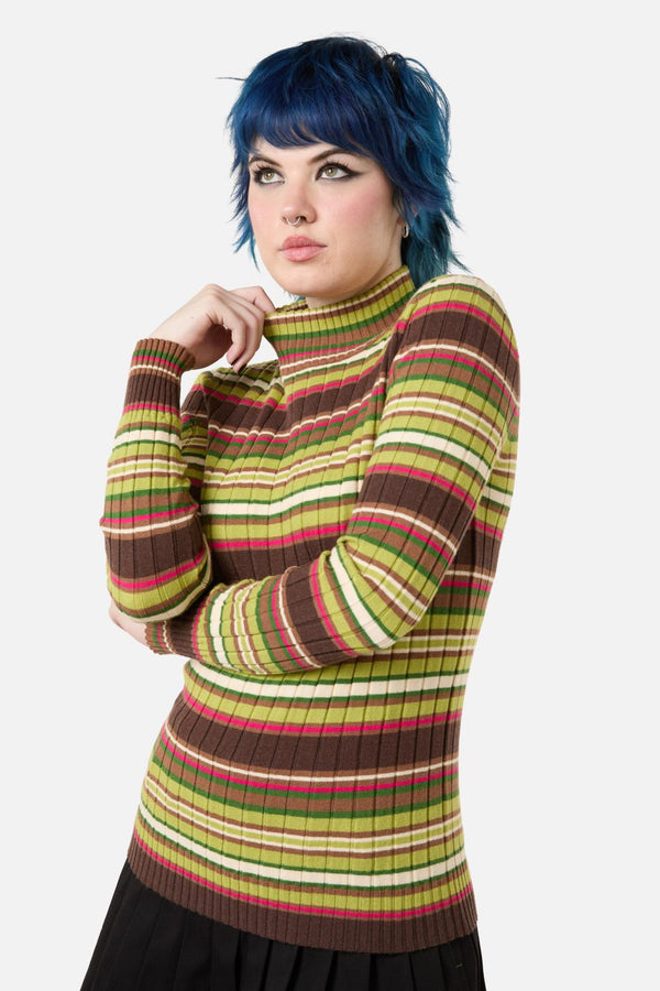 Dangerfield - Homily Stripe Knit Top - multi