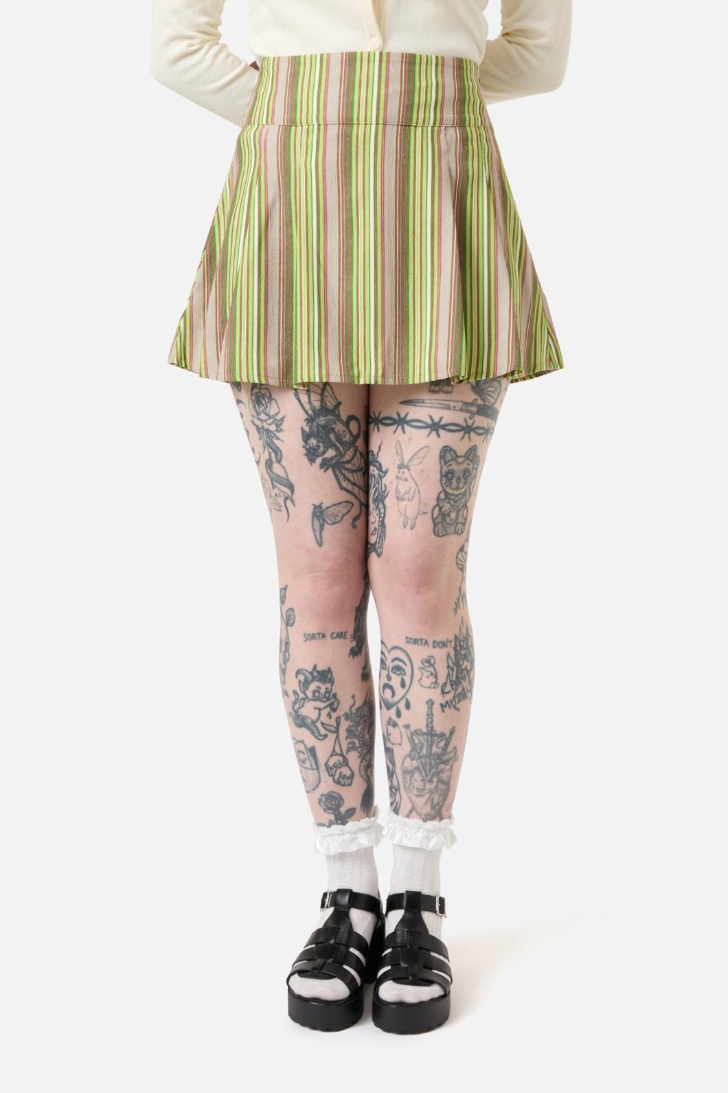 Dangerfield - Homily Stripe Cord Skirt - multi