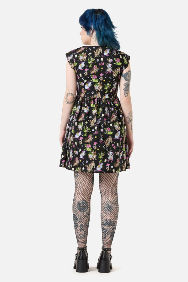 Dangerfield - Collectors Guild Print Dress - black