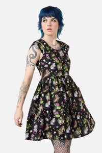 Dangerfield - Collectors Guild Print Dress - black
