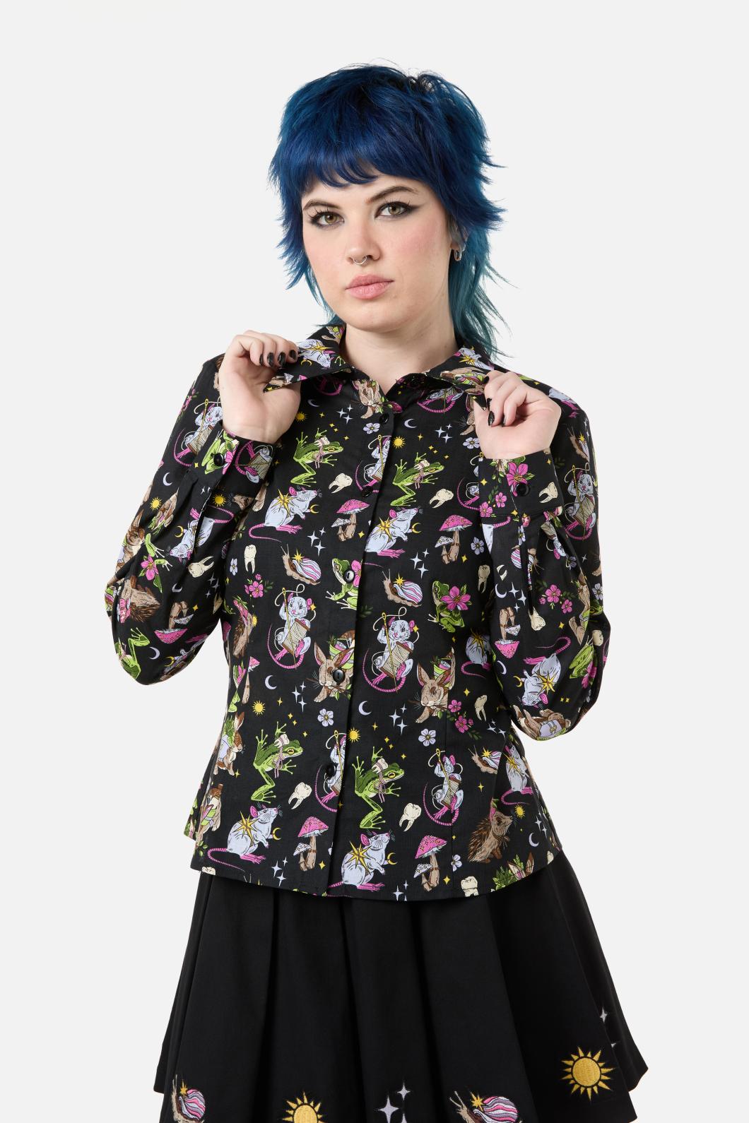 Dangerfield - Collectors Guild PrintLSBlouse - black