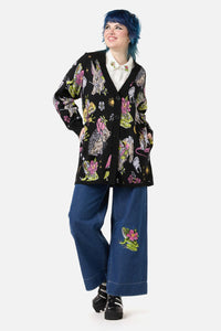 Dangerfield - Collectors Guide PrintCardigan - black