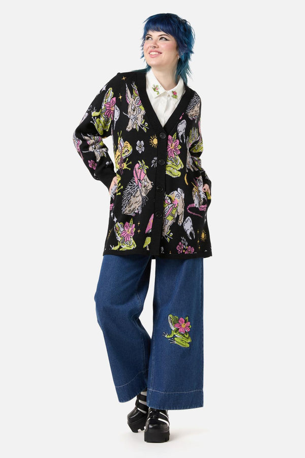 Dangerfield - Collectors Guide PrintCardigan - black