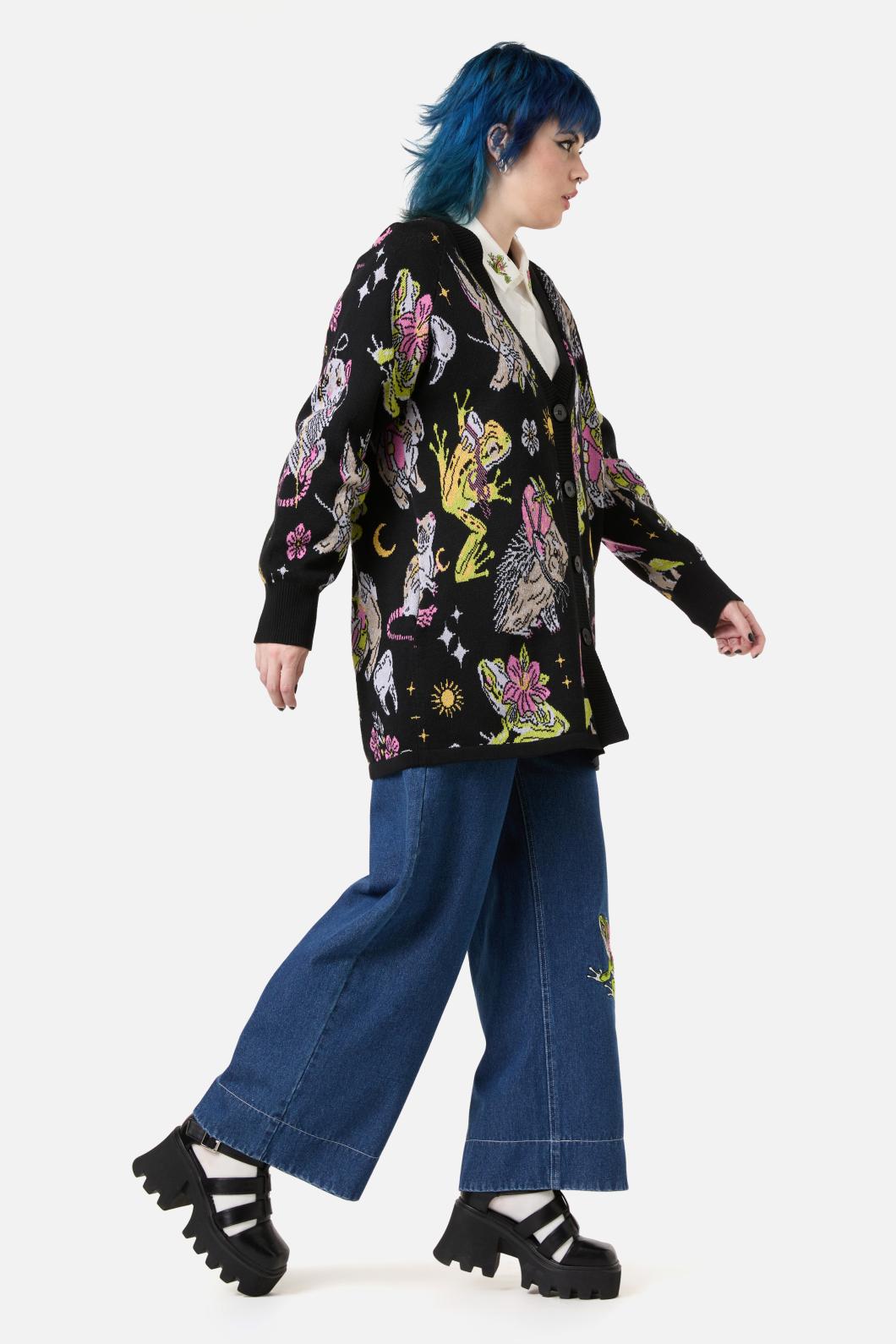 Dangerfield - Collectors Guide PrintCardigan - black