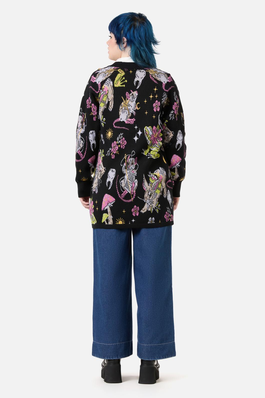 Dangerfield - Collectors Guide PrintCardigan - black