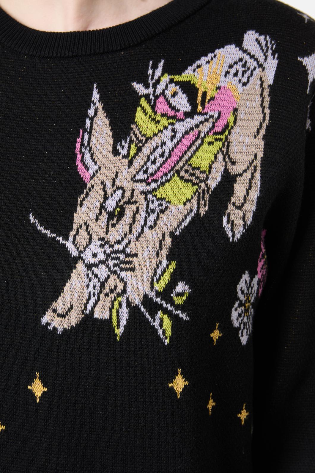 Dangerfield - Critters Placement Knit - black