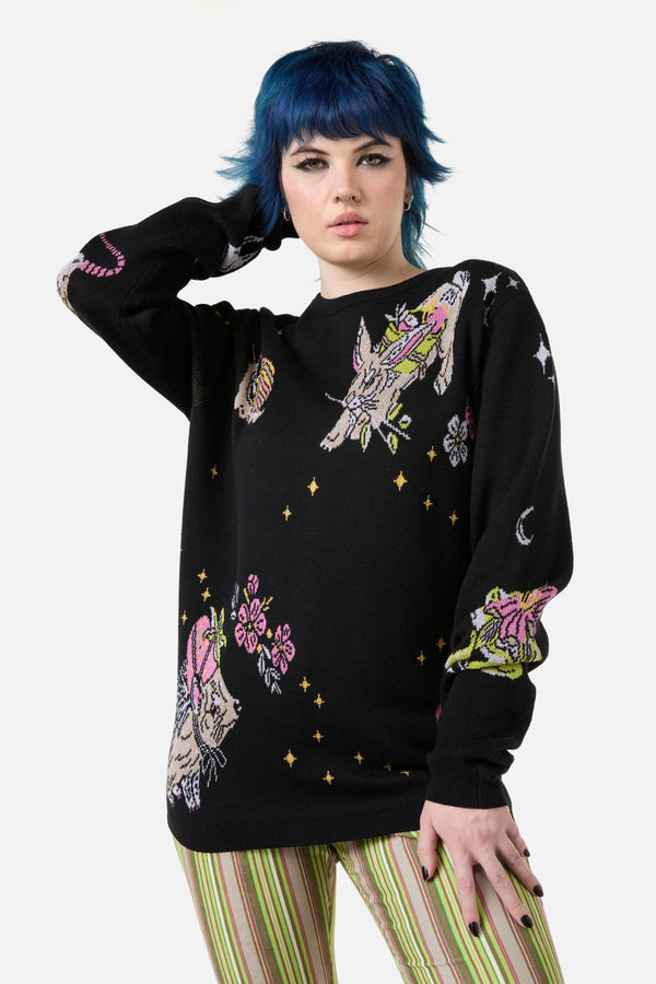 Dangerfield - Critters Placement Knit - black